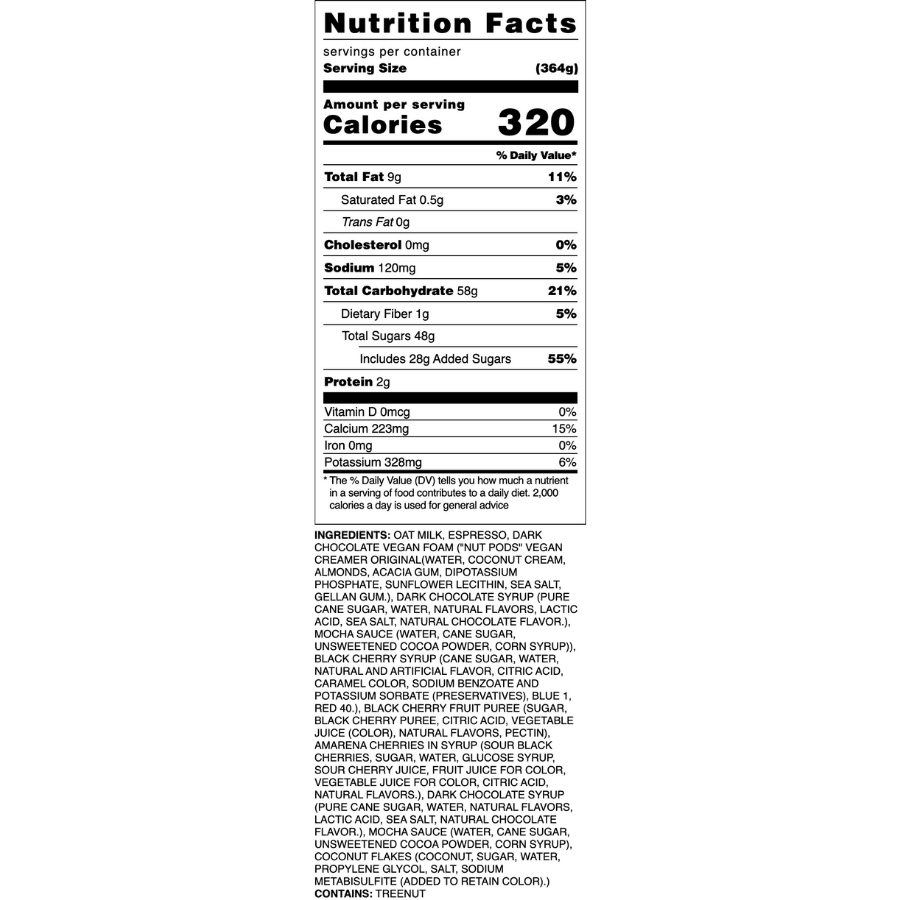 Iced Black Forest Latte - Gregorys